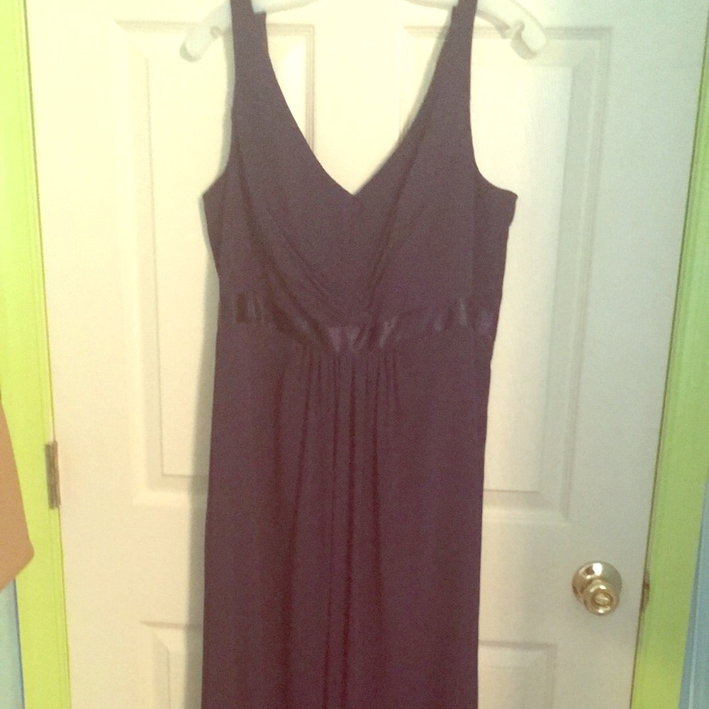 Marine colored bridesmaid dress